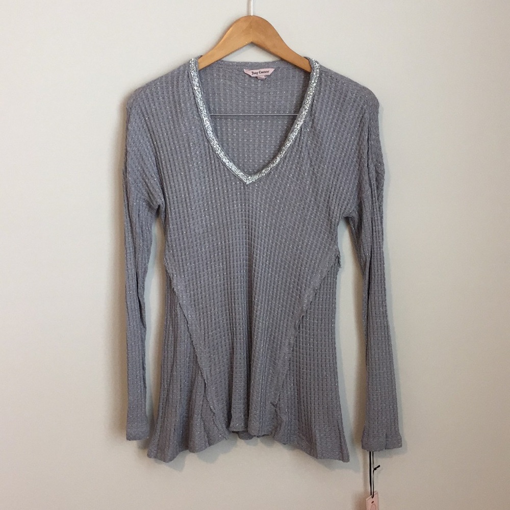 Juicy Couture Long Sleeve Grey Shirt (S)